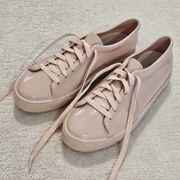 Melissa Shoes - NEW Melissa Pink Sneakers Size 10 Pastel Preppy Girlhoodcore Feminine Coquette
